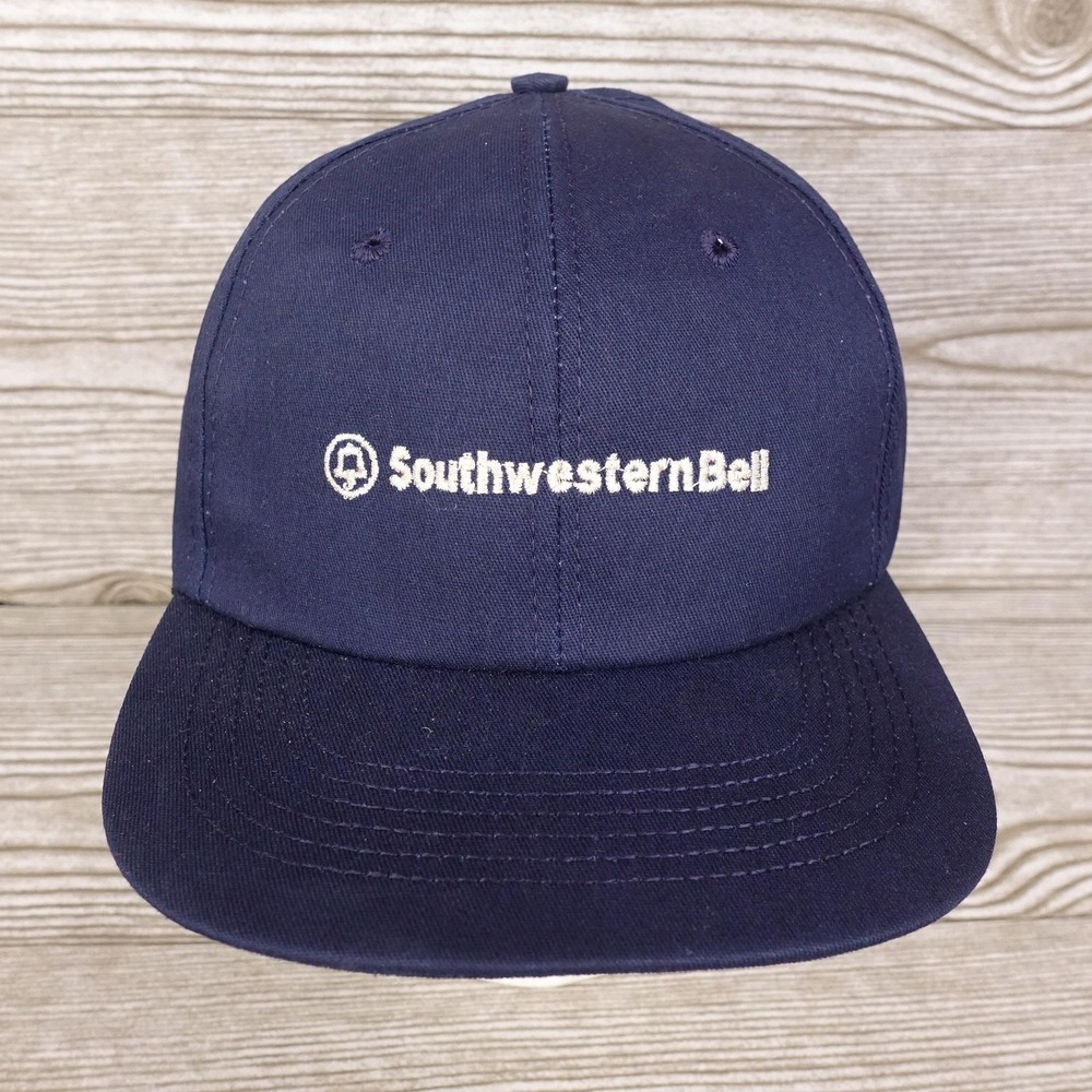 Vintage Southwestern Bell Hat Cap Snap Back Advertising Mens Made USA 90s